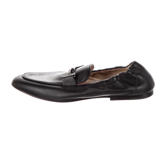 Tods Black Leather Loafers 38 - Picture 3 of 5